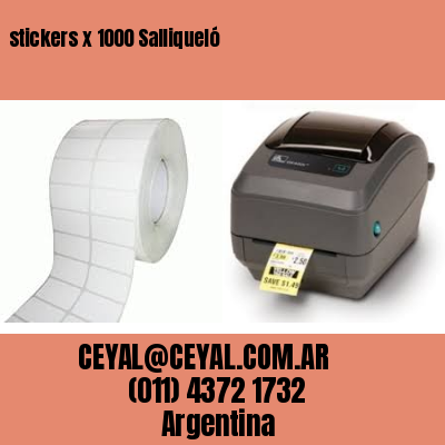 stickers x 1000 Salliqueló