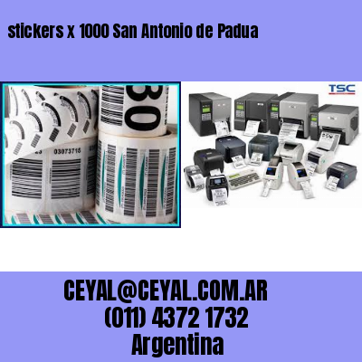 stickers x 1000 San Antonio de Padua