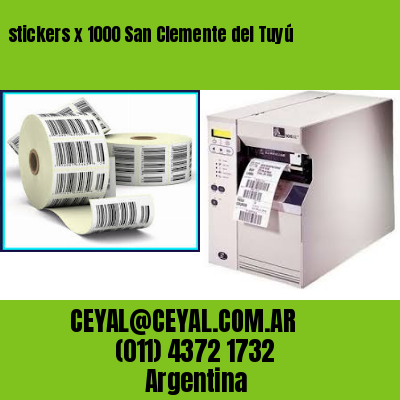 stickers x 1000 San Clemente del Tuyú