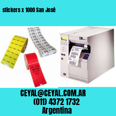 stickers x 1000 San José