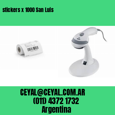stickers x 1000 San Luis