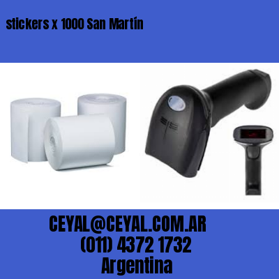 stickers x 1000 San Martín