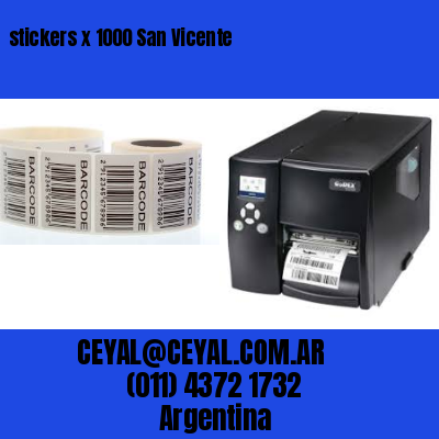 stickers x 1000 San Vicente