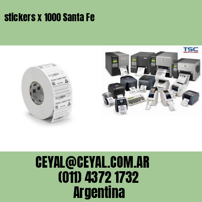 stickers x 1000 Santa Fe
