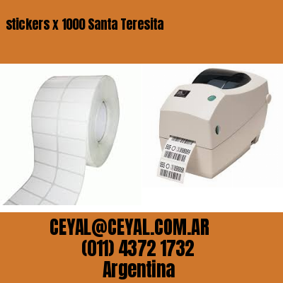 stickers x 1000 Santa Teresita