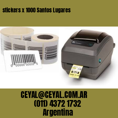 stickers x 1000 Santos Lugares