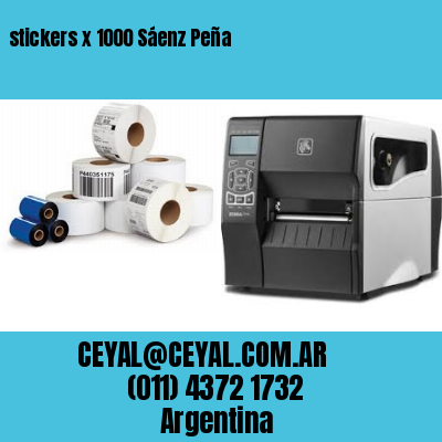 stickers x 1000 Sáenz Peña