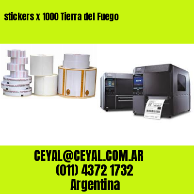 stickers x 1000 Tierra del Fuego