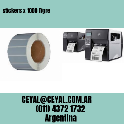 stickers x 1000 Tigre