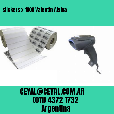 stickers x 1000 Valentín Alsina