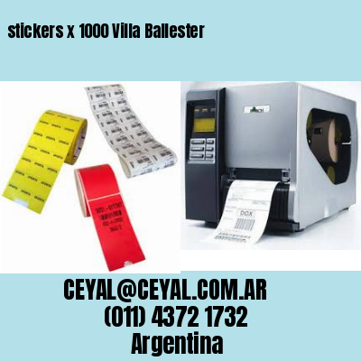 stickers x 1000 Villa Ballester