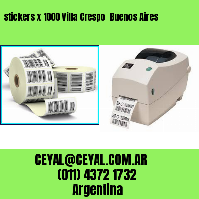 stickers x 1000 Villa Crespo  Buenos Aires