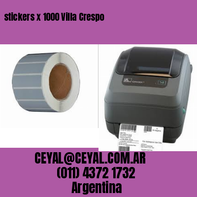 stickers x 1000 Villa Crespo