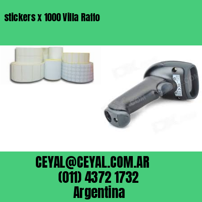 stickers x 1000 Villa Raffo