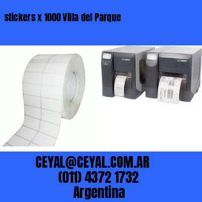 stickers x 1000 Villa del Parque