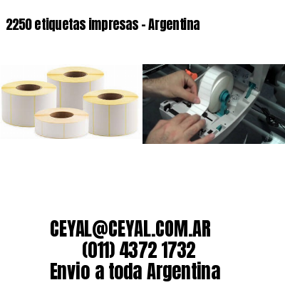 2250 etiquetas impresas - Argentina