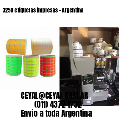 3250 etiquetas impresas - Argentina