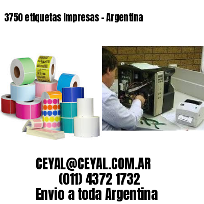 3750 etiquetas impresas - Argentina