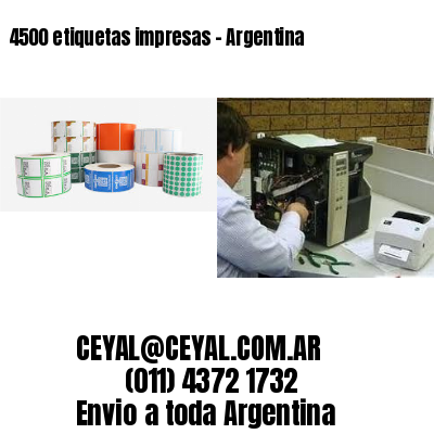 4500 etiquetas impresas – Argentina