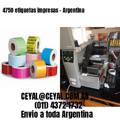 4750 etiquetas impresas - Argentina