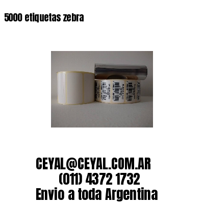 5000 etiquetas zebra