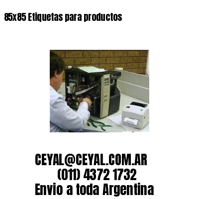 85×85 Etiquetas para productos
