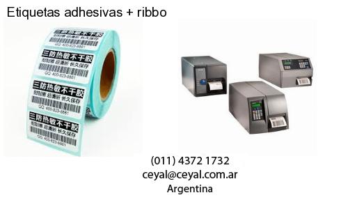 Etiquetas adhesivas   ribbo