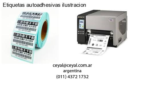 Etiquetas autoadhesivas ilustracion