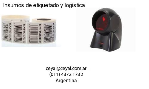 Insumos de etiquetado y logistica