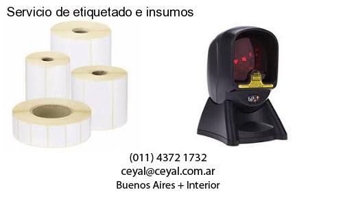 Servicio de etiquetado e insumos