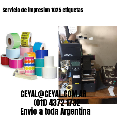 Servicio de impresion 1025 etiquetas