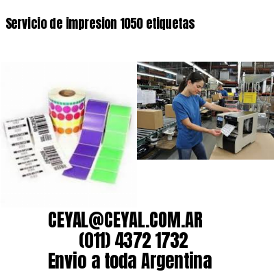 Servicio de impresion 1050 etiquetas