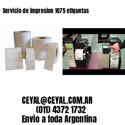 Servicio de impresion 1075 etiquetas