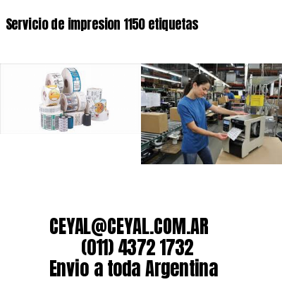 Servicio de impresion 1150 etiquetas