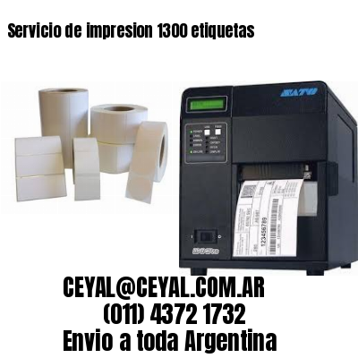 Servicio de impresion 1300 etiquetas