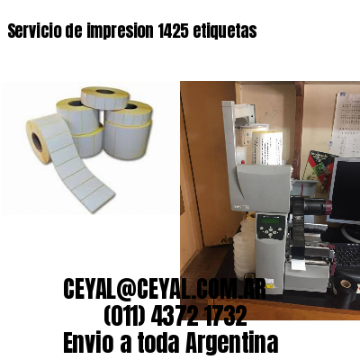 Servicio de impresion 1425 etiquetas