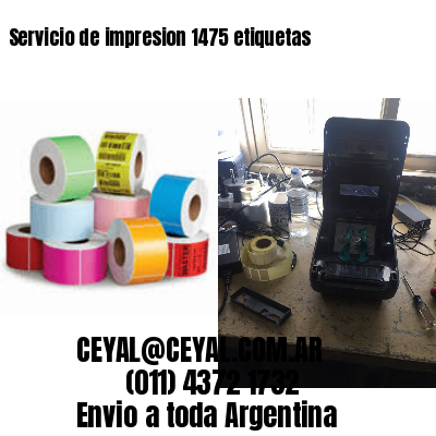 Servicio de impresion 1475 etiquetas