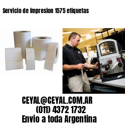 Servicio de impresion 1575 etiquetas