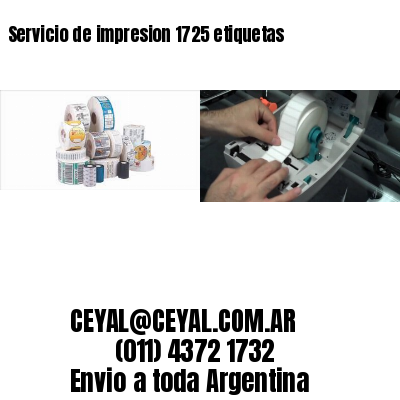 Servicio de impresion 1725 etiquetas