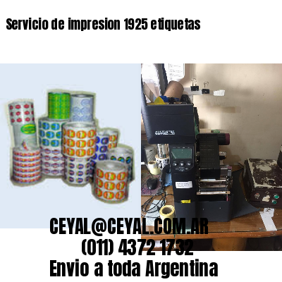 Servicio de impresion 1925 etiquetas