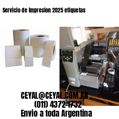 Servicio de impresion 2025 etiquetas