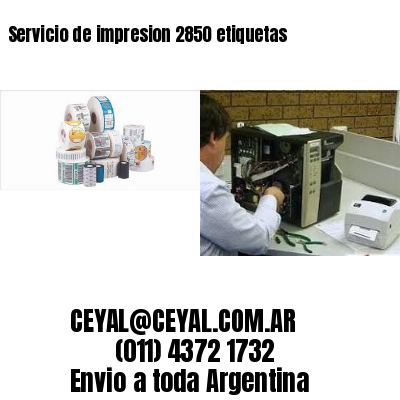 Servicio de impresion 2850 etiquetas