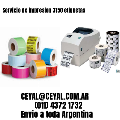 Servicio de impresion 3150 etiquetas