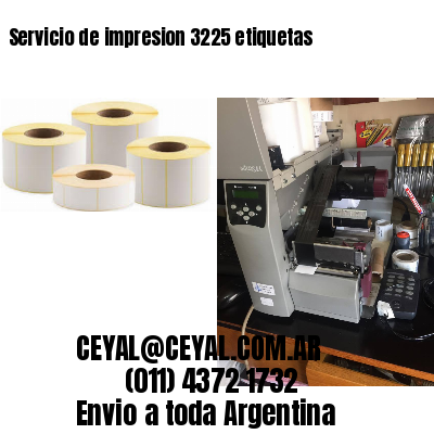 Servicio de impresion 3225 etiquetas