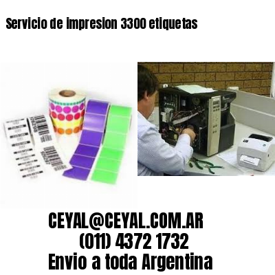 Servicio de impresion 3300 etiquetas