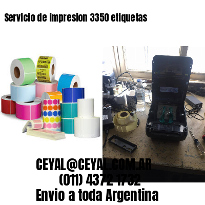 Servicio de impresion 3350 etiquetas