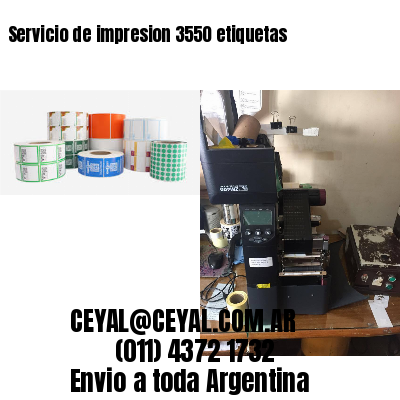 Servicio de impresion 3550 etiquetas