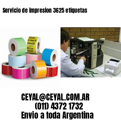 Servicio de impresion 3625 etiquetas