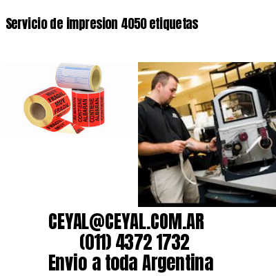 Servicio de impresion 4050 etiquetas