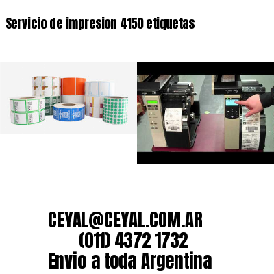 Servicio de impresion 4150 etiquetas